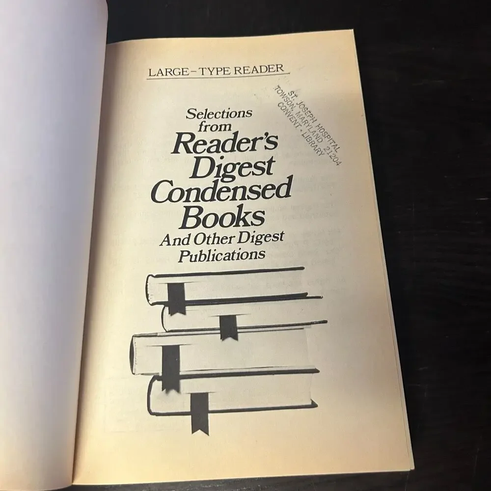 Large-Type Reader Special Edition Selections from Reader’s Digest Condensed Book